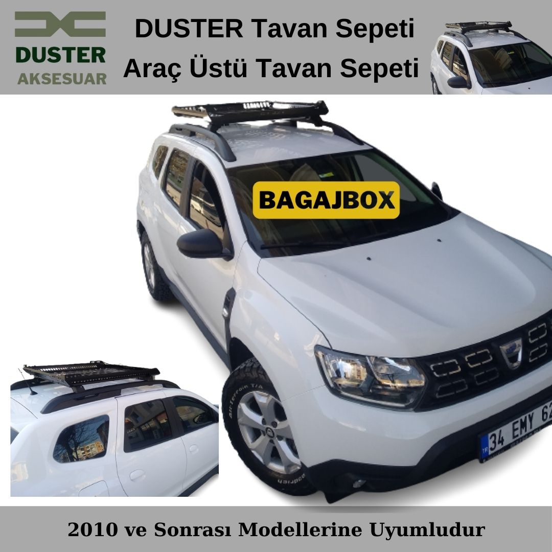 Dacia Duster Tavan Sepeti Araç Üstü Tavan Sepeti Bagaj Box