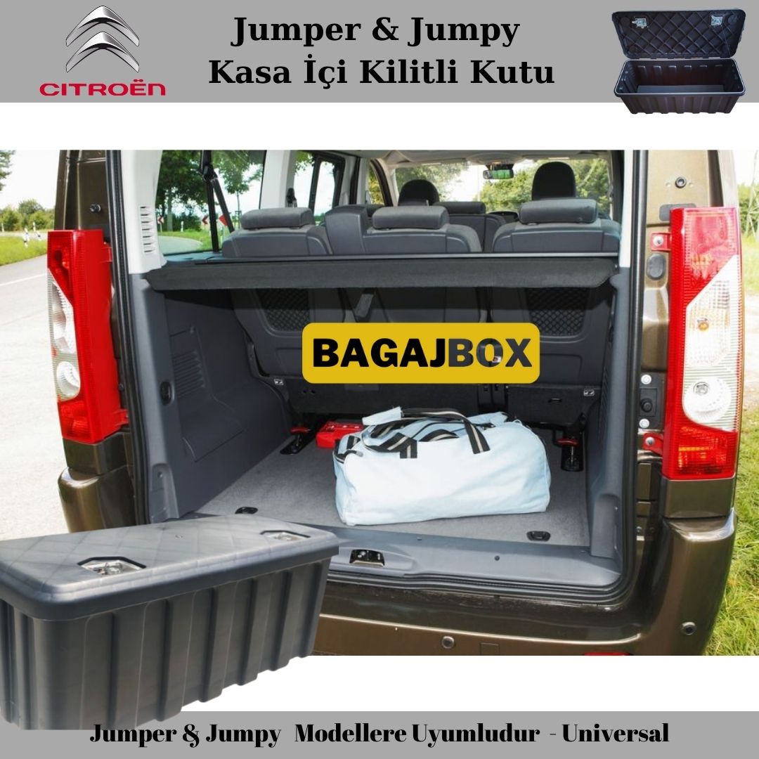 Citroën Jumper & Jumpy Bagaj İçi Sandık Kilitli Kutu 110 cm 247 Lt