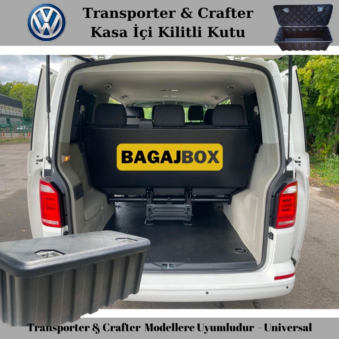 Volkswagen Transporter & Crafter Bagaj İçi Sandık Kilitli Kutu 110 cm 247 Lt